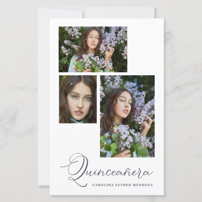 Budget Minimalist Quinceañera Spanish 3 Photos (Voorkant)