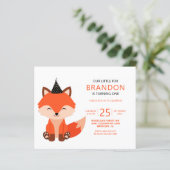 Budget minimalist schattig klein vosje zigzag verj (Staand voorkant)