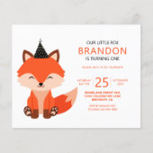 Budget minimalist schattig klein vosje zigzag verj (Voorkant)