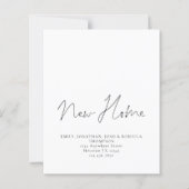 Budget minimalist Script Nieuw thuisadres (Voorkant)