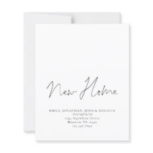 Budget minimalist Script Nieuw thuisadres