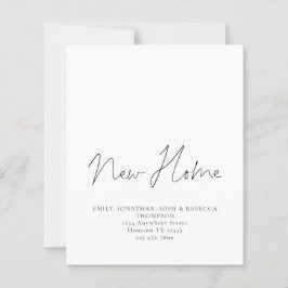 Budget minimalist Script Nieuw thuisadres