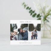 Budget minimalist twee foto-Prettige feestdagen (Staand voorkant)