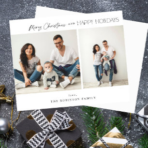 Budget minimalist twee foto's voor pretkerst