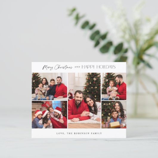 Budget minimalist Vijf foto's met pretentieuze ker (Staand voorkant)