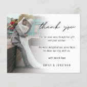 Budget minimalist Voeg je fotoweddenschap toe Dank (Voorkant)