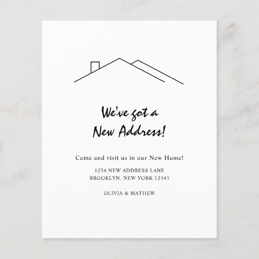 BUDGET Minimalist We hebben een nieuw adres aan he (Voorkant)