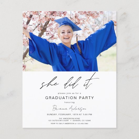 Budget minimalist Ze deed het Afstudeerfeest (Voorkant)