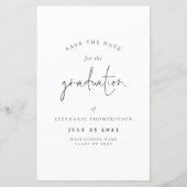 BUDGET Minimalistisch 2024 Afstuderen Save The Dat (Voorkant)