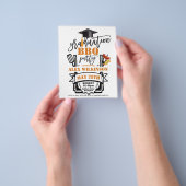 BUDGET Minimalistisch Afstuderen - Uitnodiging BBQ Flyer (Hand)
