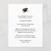 BUDGET Minimalistisch Afstuderen - Uitnodiging BBQ Flyer (Achterkant)