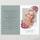 Budget minimalistisch begrafenisprogramma van 4 pa (Voorkant)