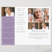 Budget minimalistisch begrafenisprogramma van 4 pa (Achterkant)