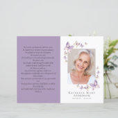 Budget minimalistisch begrafenisprogramma van 4 pa (Staand voorkant)