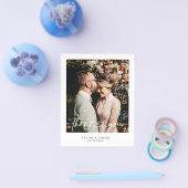 Budget minimalistisch huwelijk Foto bedankt Flyer (Enkel)