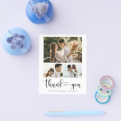 Budget minimalistisch huwelijk Foto bedankt Flyer (Enkel)