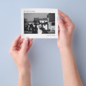 Budget minimalistisch huwelijk Foto bedankt Flyer (Hand)