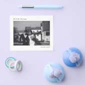 Budget minimalistisch huwelijk Foto bedankt Flyer (Enkel)