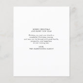 BUDGET Minimalistisch Kerst Script Cheers 1 Foto (Achterkant)