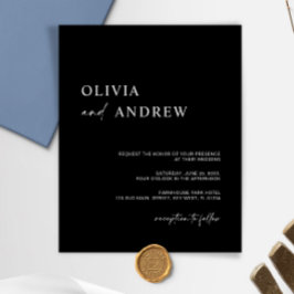 Budget minimalistisch & modern | Huwelijksuitnodig