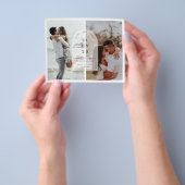 Budget minimalistisch moderne boogfoto Bewaar datu Flyer (Hand)