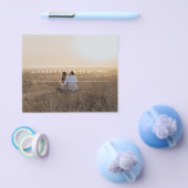 Budget minimalistisch moderne boogfoto Bewaar datu Flyer (Enkel)