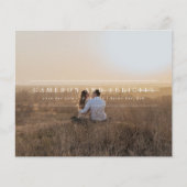 Budget minimalistisch moderne boogfoto Bewaar datu Flyer (Voorkant)