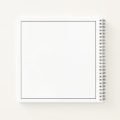 BUDGET Minimalistisch Monogram Weddenschap Gastboe Notitieboek (Achterkant)