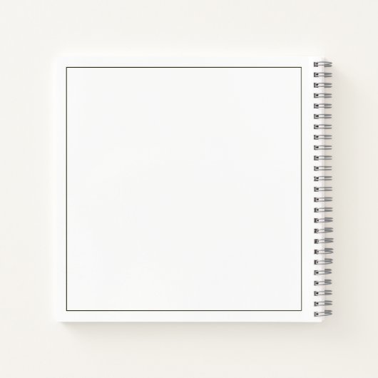 BUDGET Minimalistisch Monogram Weddenschap Gastboe Notitieboek (Achterkant)