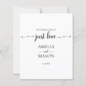 Budget minimalistisch Niets Fancy Alleen liefde br (Achterkant)