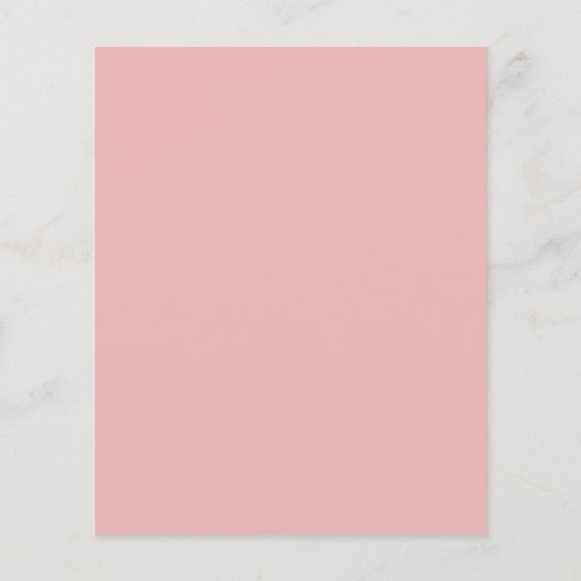 Budget minimalistisch stoffig roze 40e uitnodiging flyer (Achterkant)