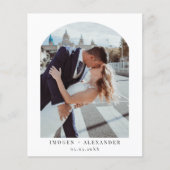 Budget minimalistische Arch Foto Hartelijk dank Flyer (Voorkant)