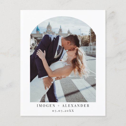 Budget minimalistische Arch Foto Hartelijk dank Flyer (Voorkant)