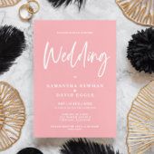 Budget Minimalistische Blush Roze QR Code Huwelijk