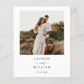 Budget minimalistische Boho foto bruiloft Flyer (Achterkant)