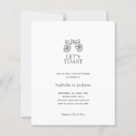 BUDGET Minimalistische Champagne Koppel Bruiloft B
