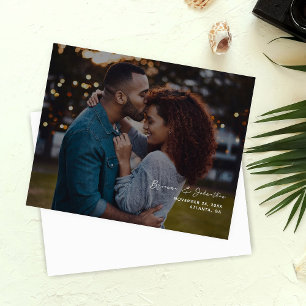 Budget Minimalistische Chic Foto H Save the Date 2
