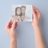 Budget Minimalistische Chic Foto Save the Date 2W Flyer (Hand)