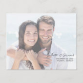 Budget Minimalistische Chic Foto Save the Date 2W Flyer (Voorkant)