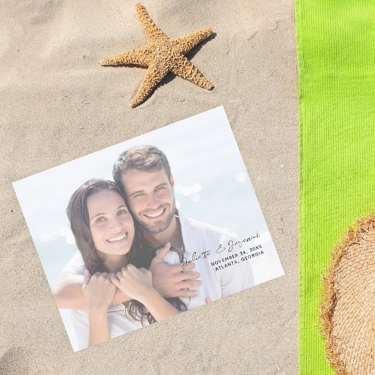 Budget Minimalistische Chic Foto Save the Date 2W Flyer