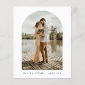 Budget minimalistische elegante foto boog bruiloft (Voorkant)