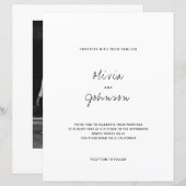 BUDGET minimalistische foto bruiloft (Voorkant / Achterkant)