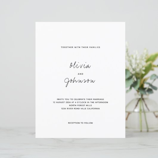 BUDGET minimalistische foto bruiloft (Staand voorkant)