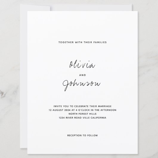 BUDGET minimalistische foto bruiloft (Voorkant)