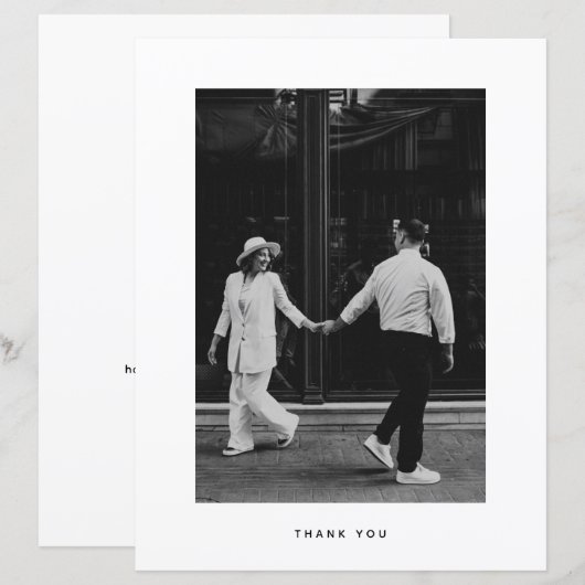 BUDGET minimalistische foto bruiloft (Voorkant / Achterkant)