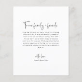 Budget Minimalistische Foto Dankkaart Flyer (Achterkant)