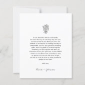 BUDGET Minimalistische Foto Hand getrokken boeket (Achterkant)