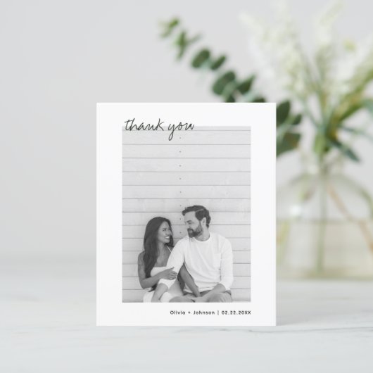 BUDGET Minimalistische Foto Hand getrokken boeket  (Staand voorkant)