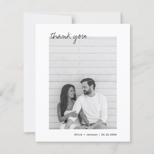 BUDGET Minimalistische Foto Hand getrokken boeket (Voorkant)