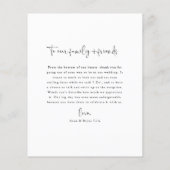 Budget minimalistische foto Hartelijk dank Flyer (Achterkant)